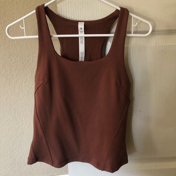 lululemon athletica Tops - New without tags - never worn. Lululemon Wunder Train racer back tank in Java. 4